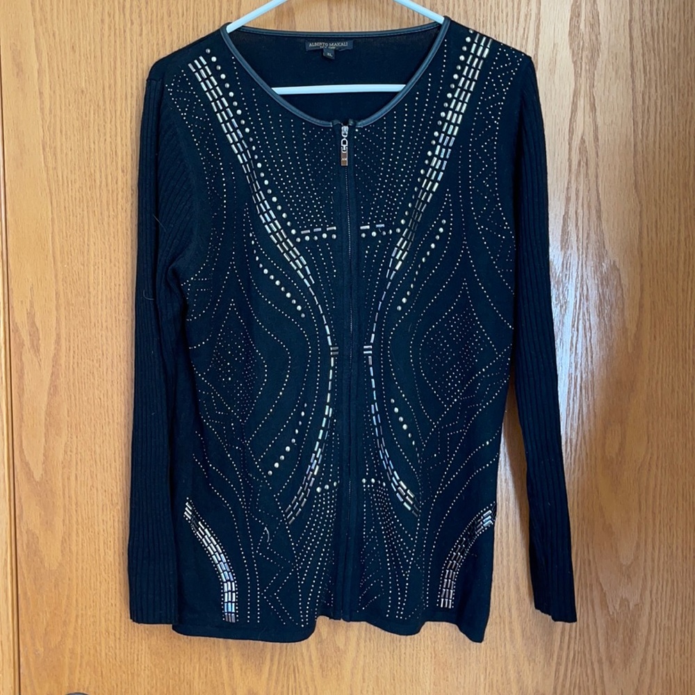 NWOT Alberto Makali zip up sweater